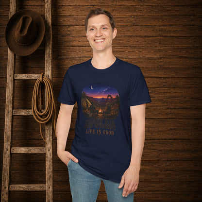 Fresh Air And Whiskey  Adult T-Shirt