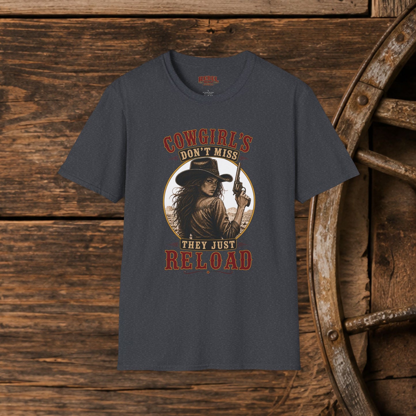 Cowgirls Reload  Adult T-Shirt