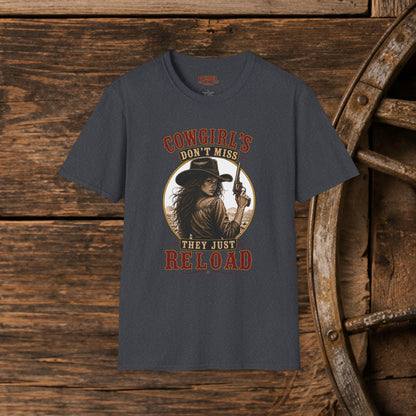 Cowgirls Reload  Adult T-Shirt