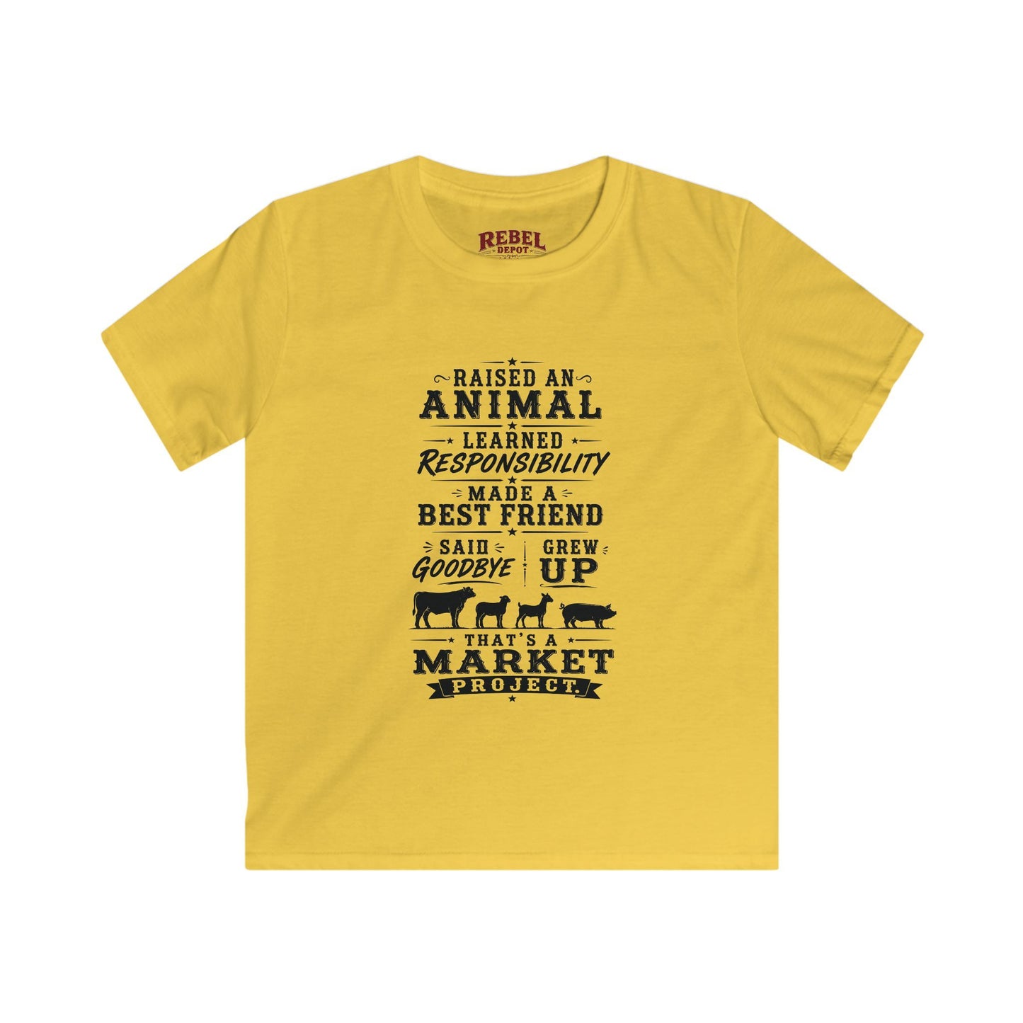 Market Project. Grew Up.   Kids Size T-Shirts