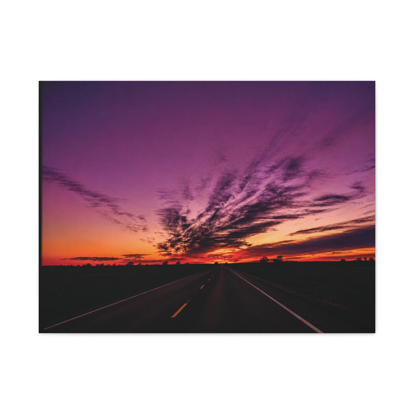 Backroad Sunset Matte Canvas