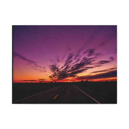 Backroad Sunset Matte Canvas