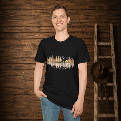 Moose Reflection   Adult Size T-Shirt