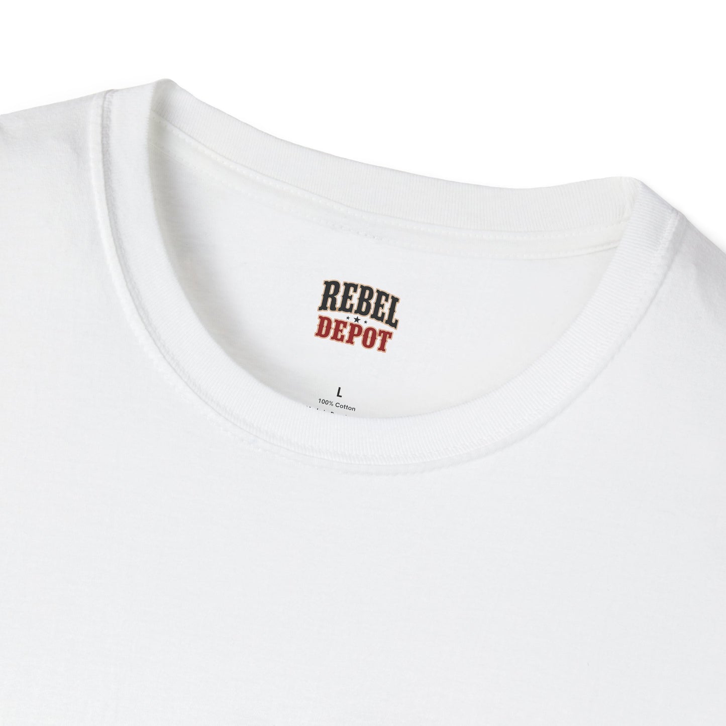 Stars Stripes and Spurs Cowgirl  (Back) T-Shirt