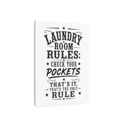 Laundry Room Rules  Metal Art Sign