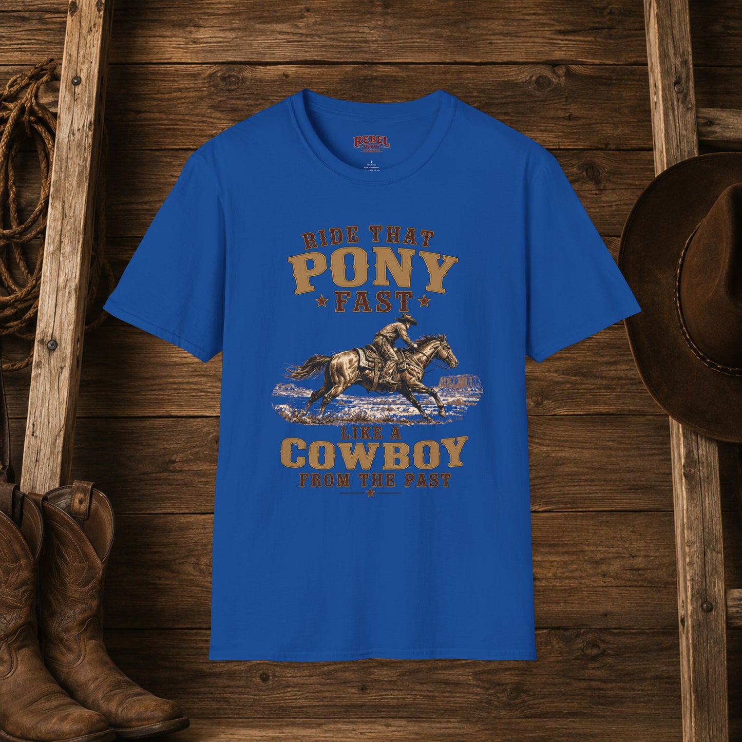 Ride That Pony Fast   Adult T-Shirt