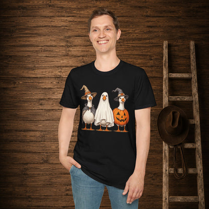 Spooky Geese   Adult Size T-Shirt