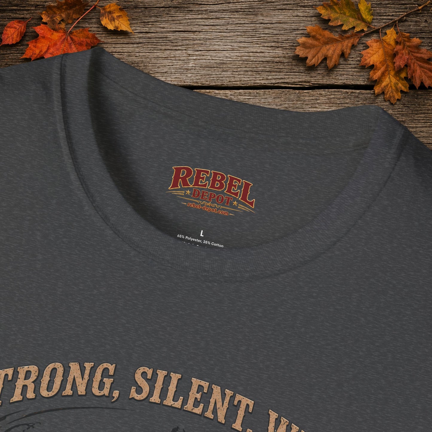 Strong Silent Wild Bear  Adult Size T-Shirt
