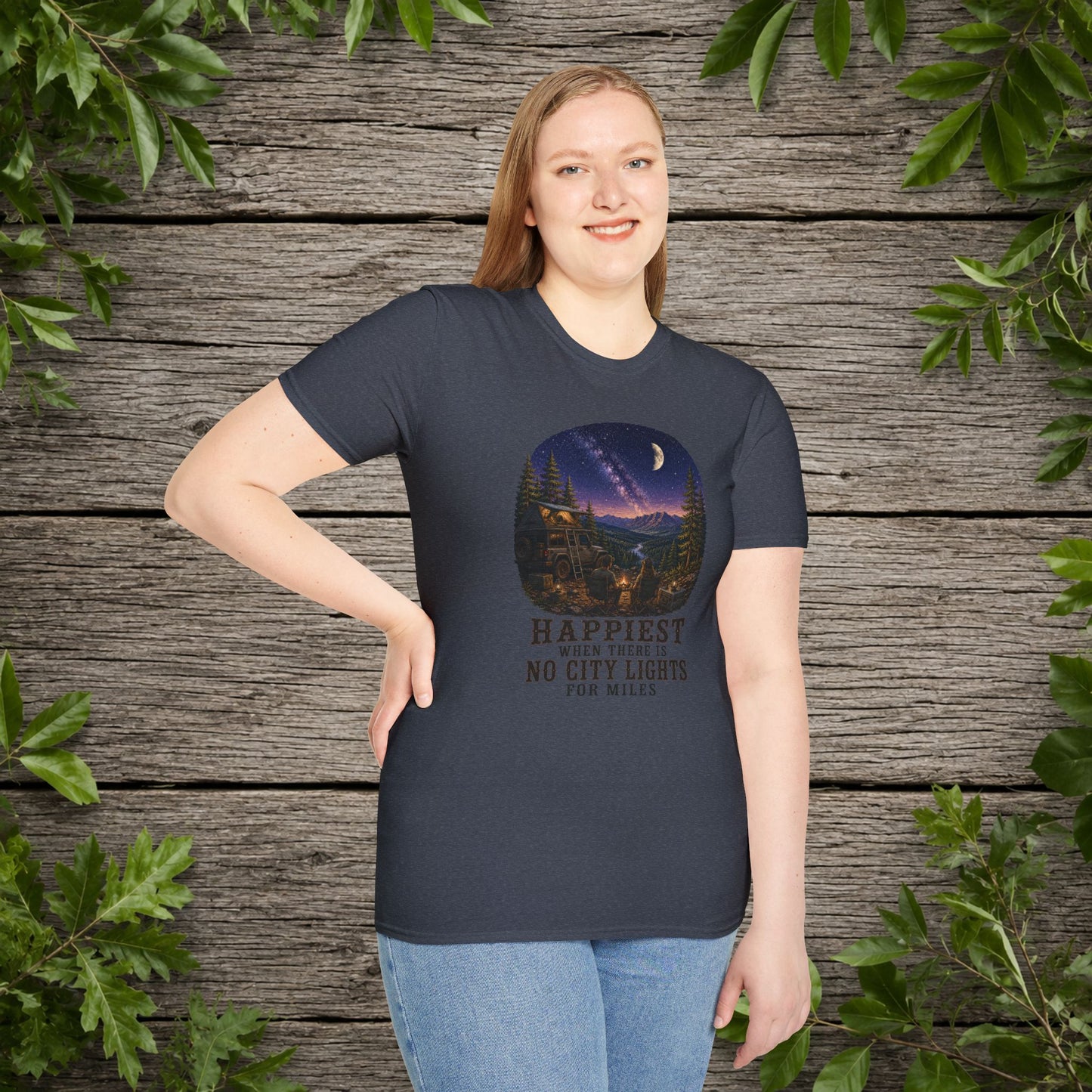 No City Lights   Adult T-Shirt