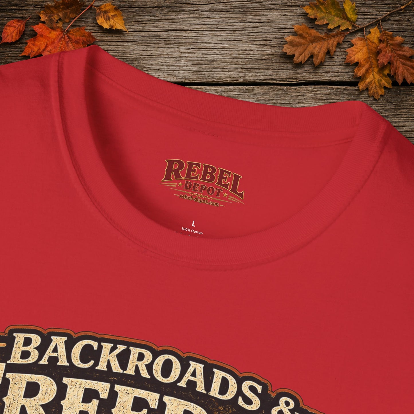 Backroads & Freedom  Adult Size T-Shirt
