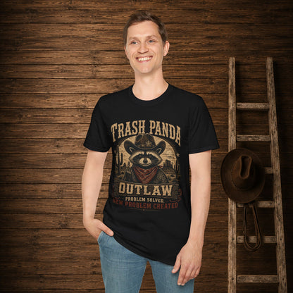 Trash Panda Outlaw (Offensive) Cowboy  Adult T-Shirt