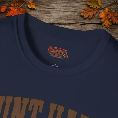 Hunt Hard Live Wild  Adult T-Shirt