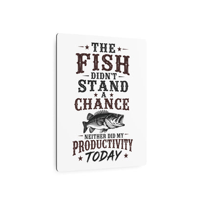 Fish Productivity  Metal Art Sign