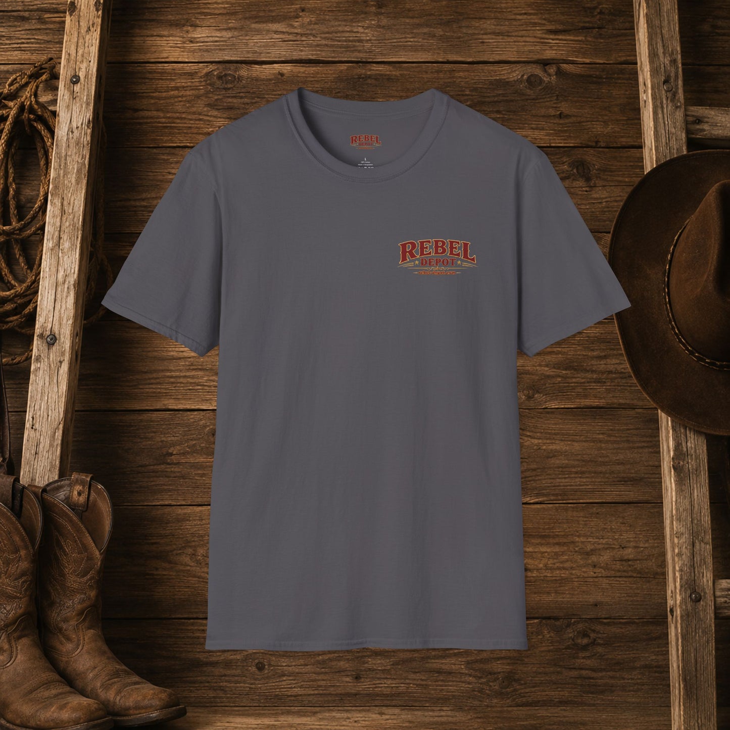 Raised Dirt Rodeo Cowgirl (Back)  Adult T-Shirt
