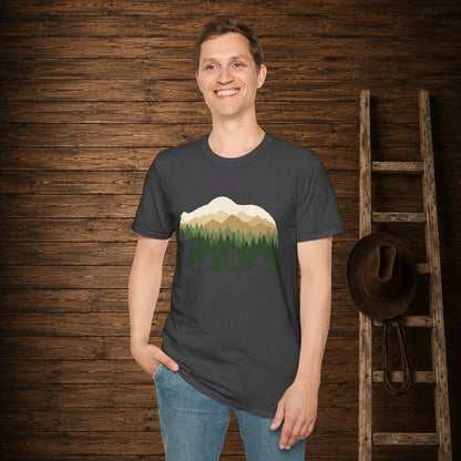 Wilderness Bear   Adult Size T-Shirt