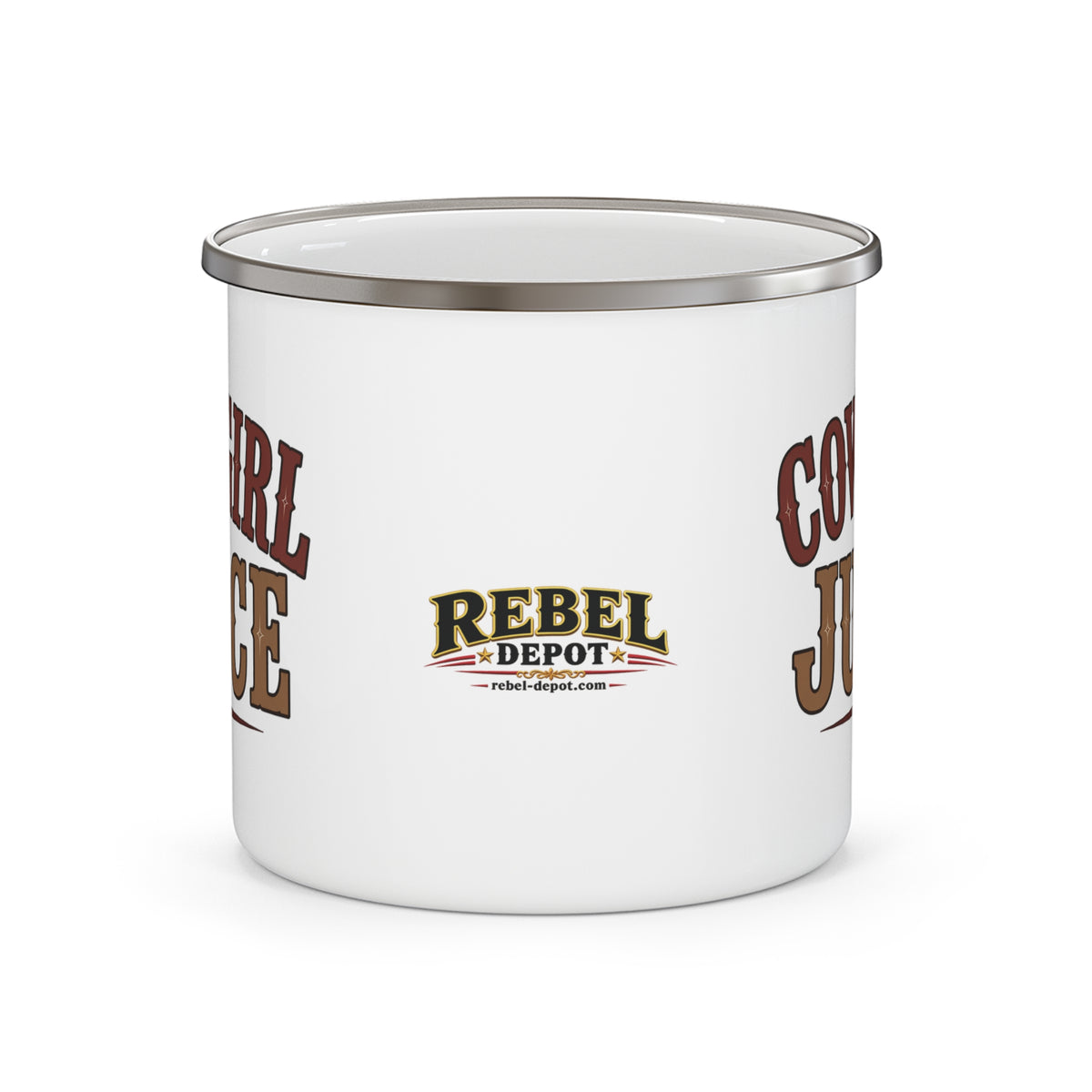 Cowgirl Juice   Enamel Camping Mug