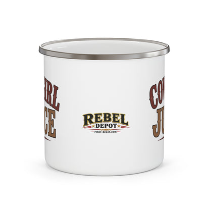 Cowgirl Juice   Enamel Camping Mug