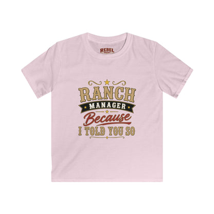 Ranch Manager Kids T-Shirts