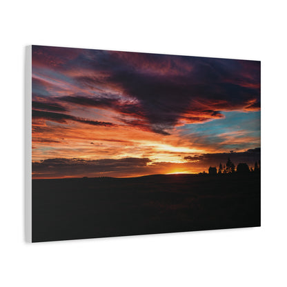 Country Sunset Matte Canvas Art