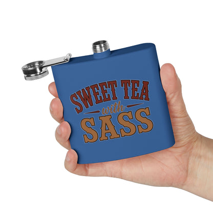Sweet Tea Sass  Stainless Steel Flask, 6oz