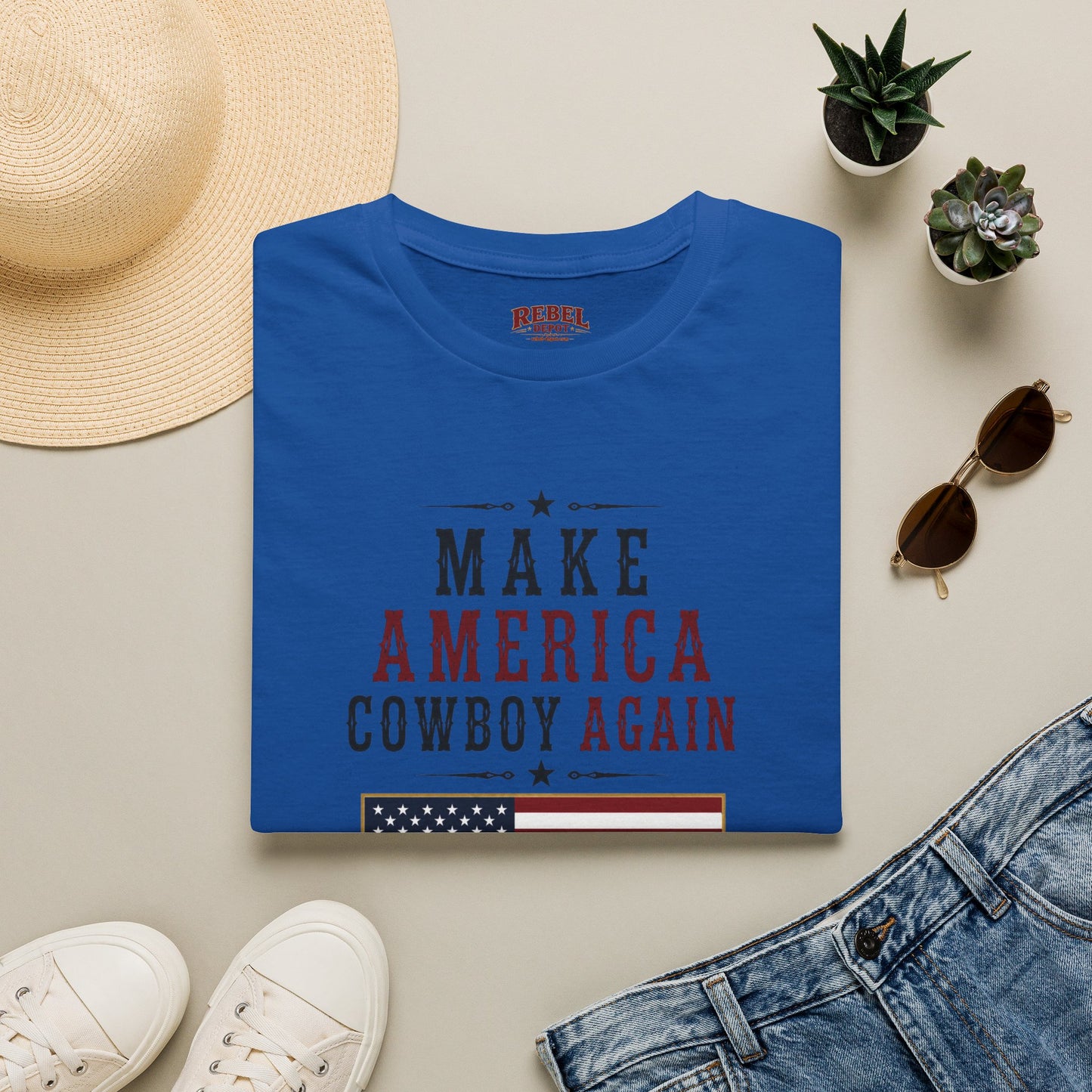 Make America Cowboy Again (Front) T-Shirt