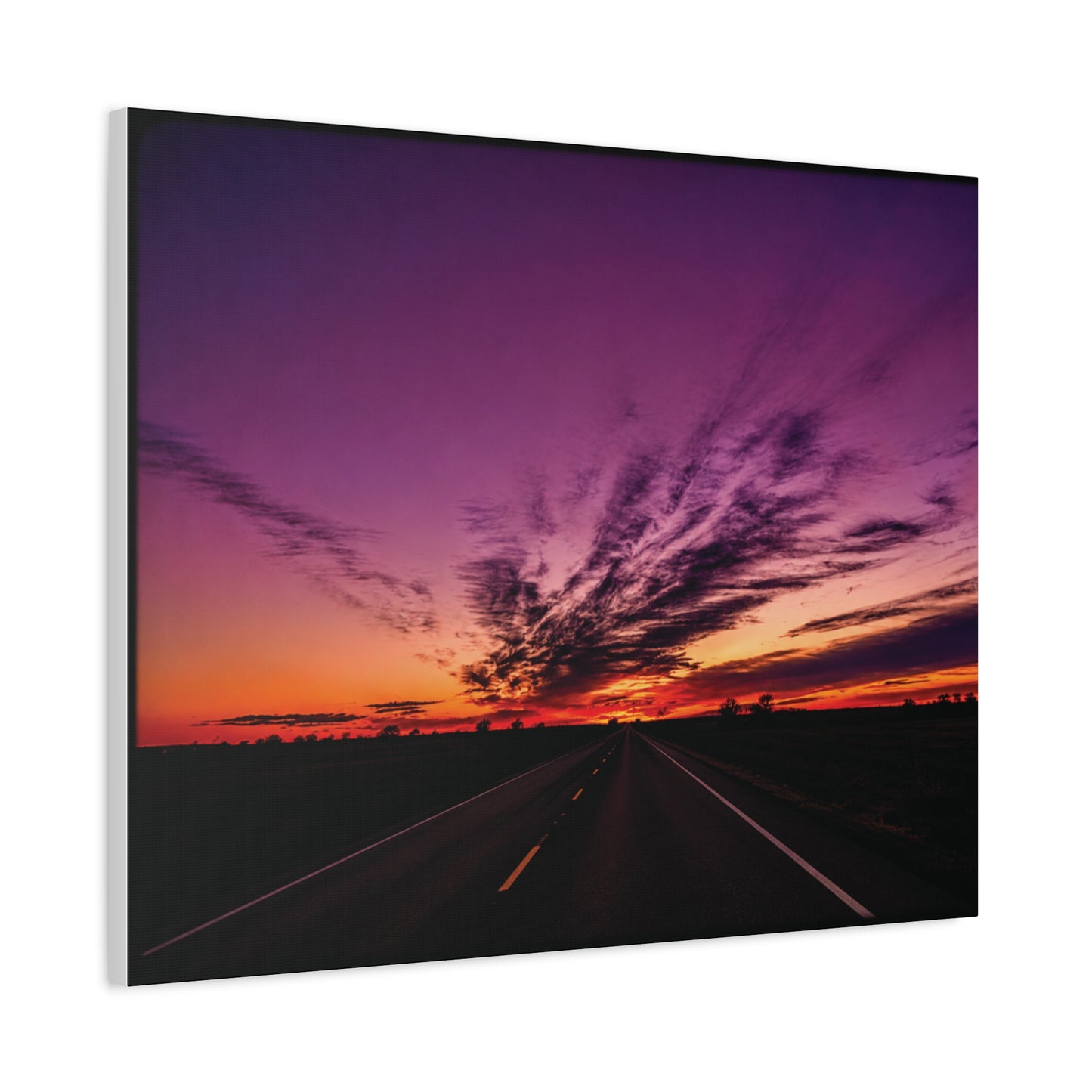 Backroad Sunset Matte Canvas