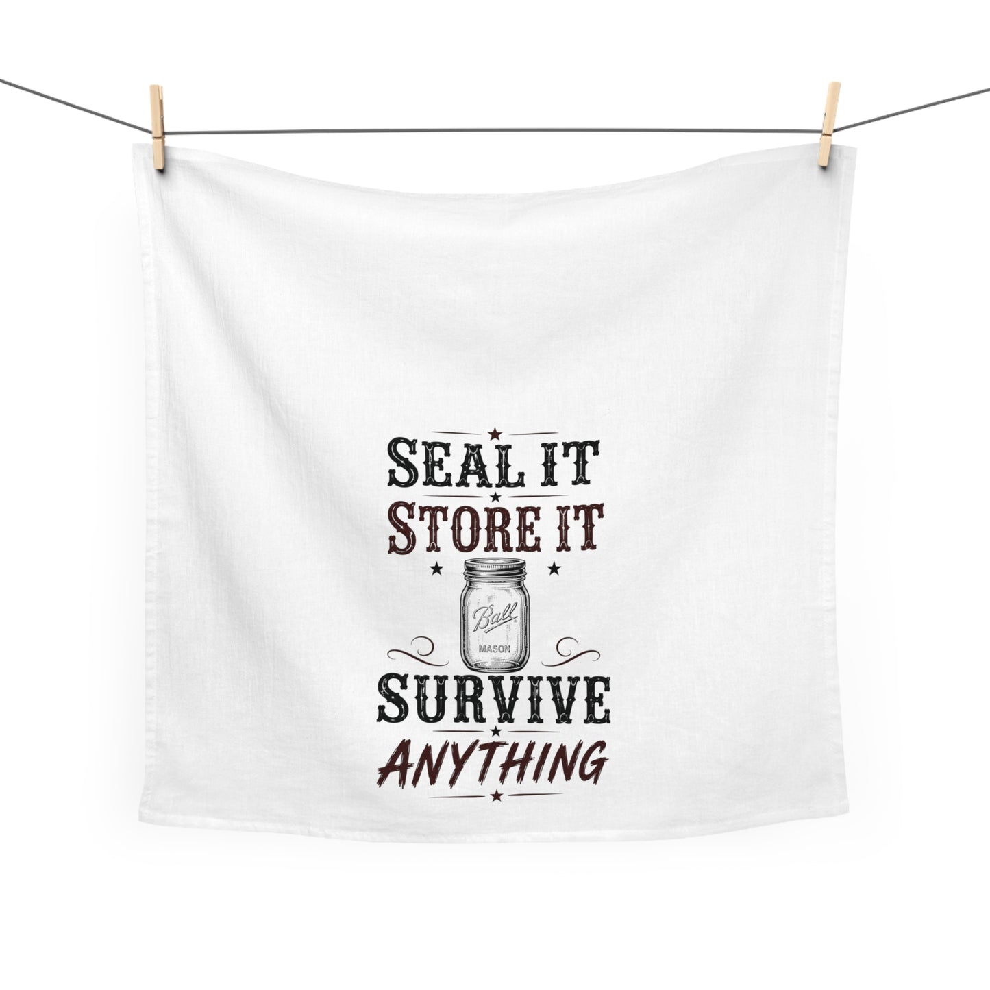 Seal Store Survive  Kitchen Tea Towel