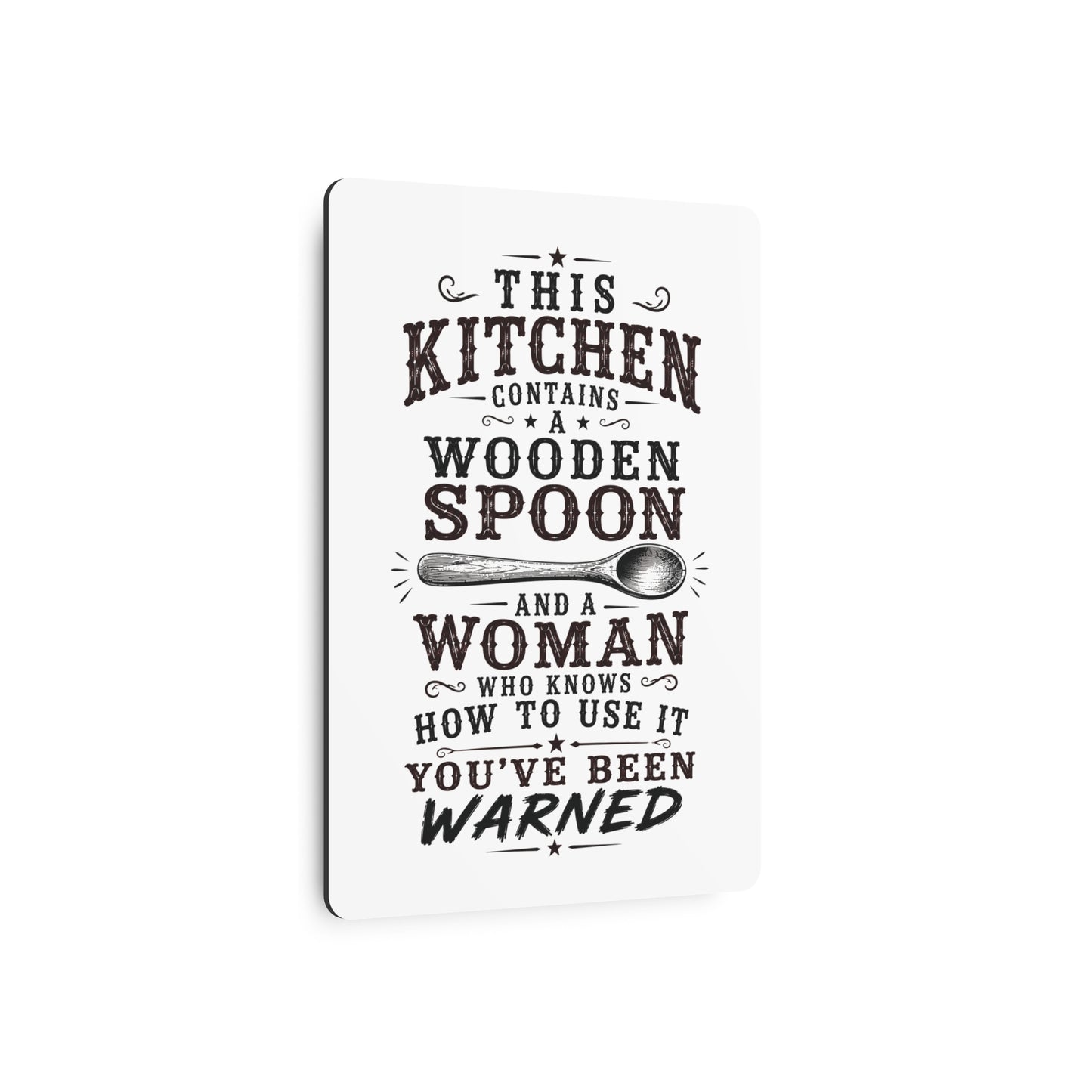 Wooden Spoon Kitchen  Metal Art Sign
