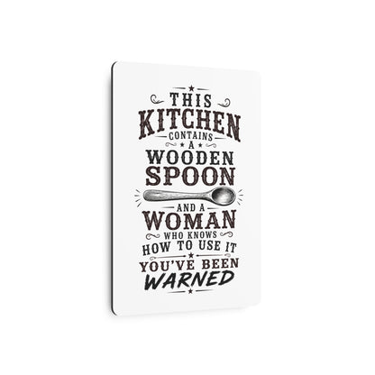 Wooden Spoon Kitchen  Metal Art Sign