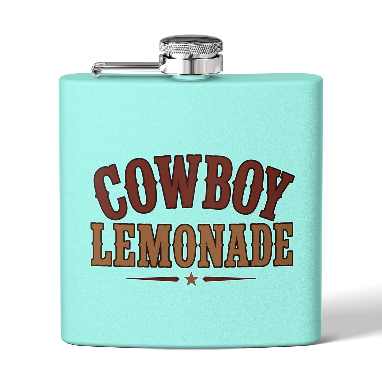 Cowboy Lemonade   Stainless Steel Flask, 6oz