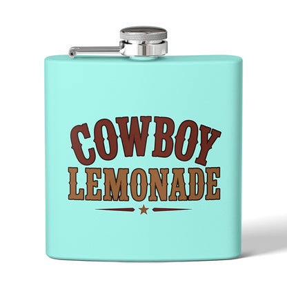 Cowboy Lemonade   Stainless Steel Flask, 6oz