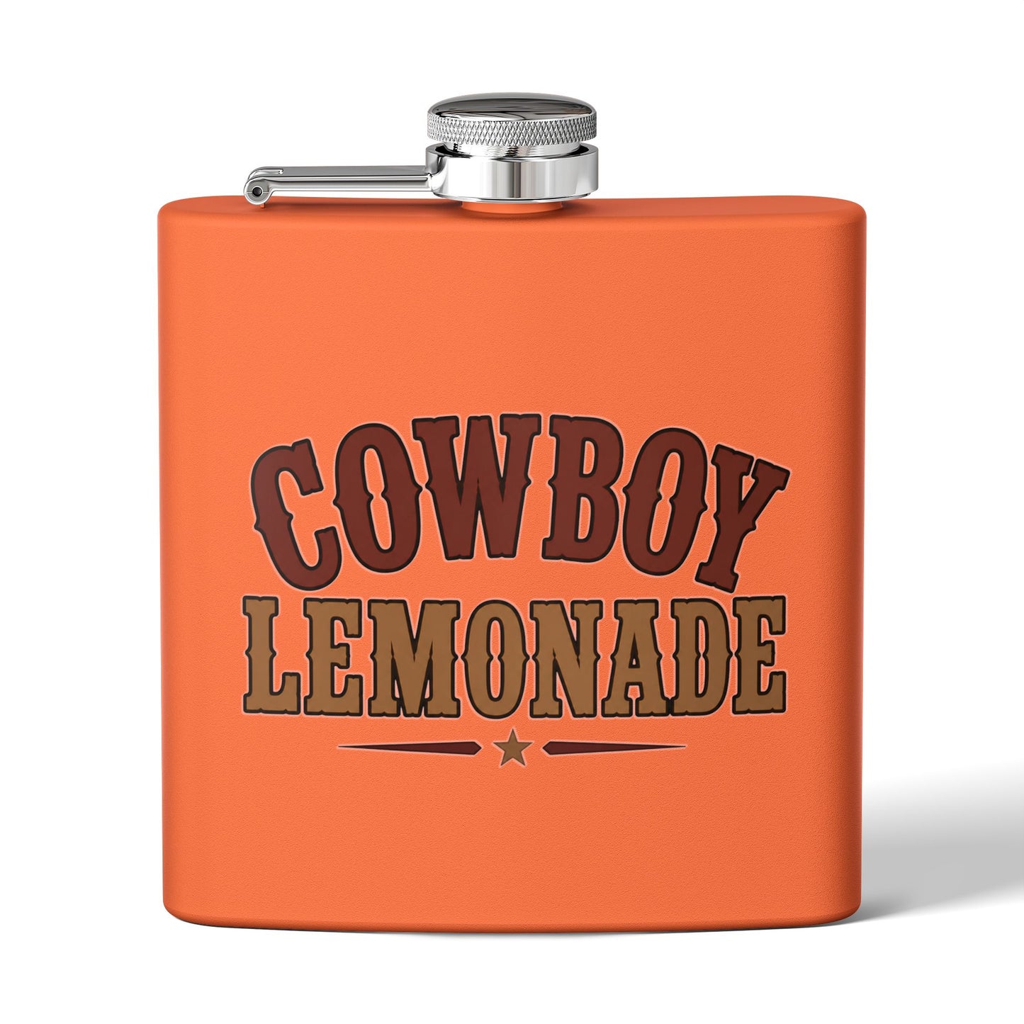 Cowboy Lemonade   Stainless Steel Flask, 6oz