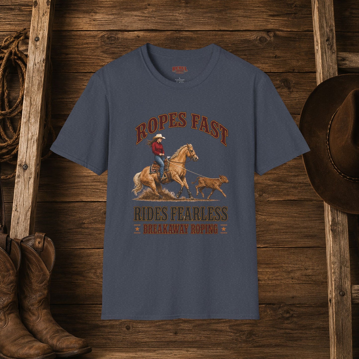 Ropes Fast Breakaway Roping  Adult T-Shirt