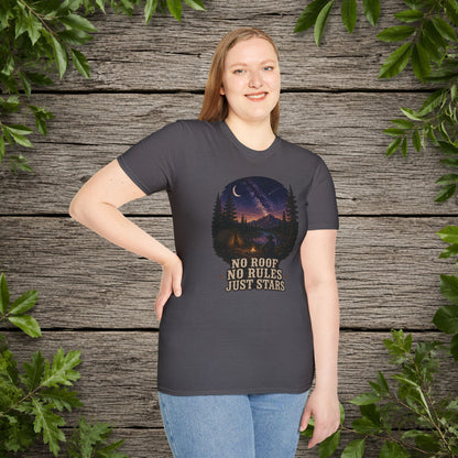No Roof No Rules   Adult T-Shirt