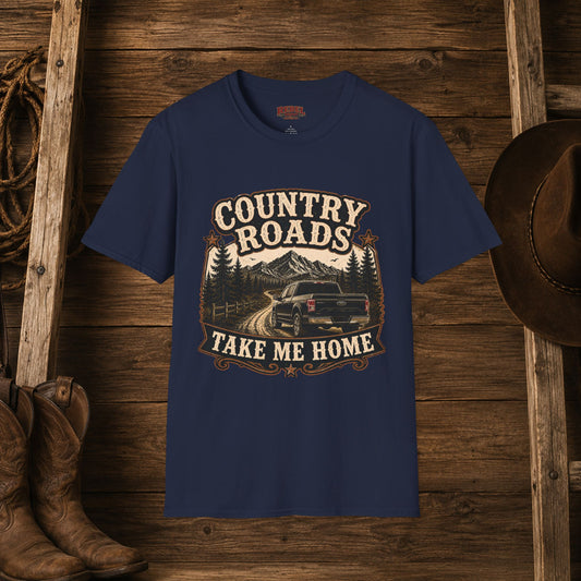 Country Roads Ford  Adult Size T-Shirt