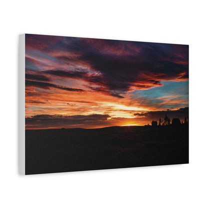 Country Sunset Matte Canvas Art