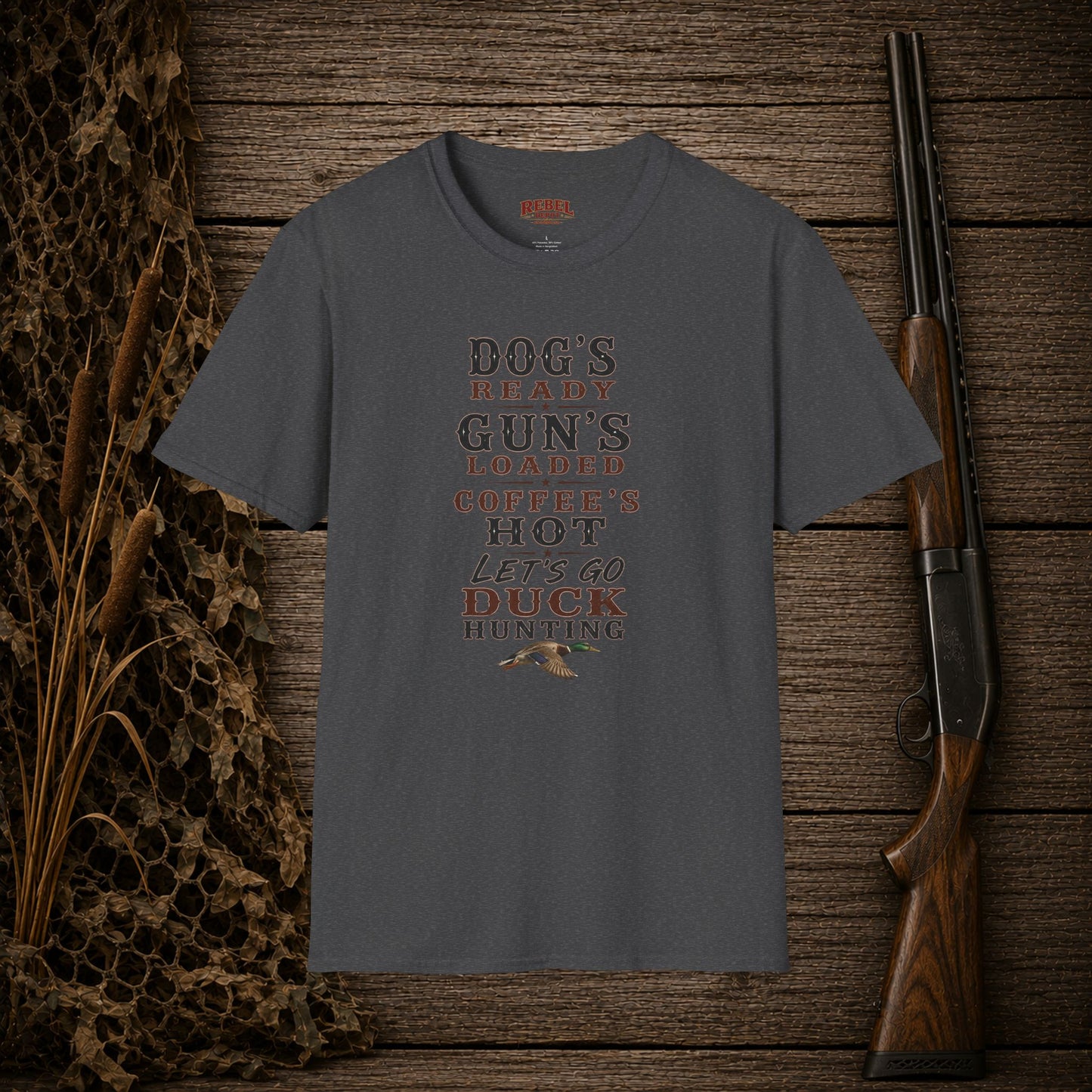Dog Gun Duck  Adult Size T-Shirt