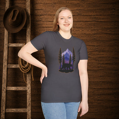 Twilight Bear   Adult Size T-Shirt