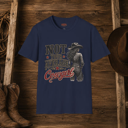 Not Average Cowgirl (Front)   Adult T-Shirt