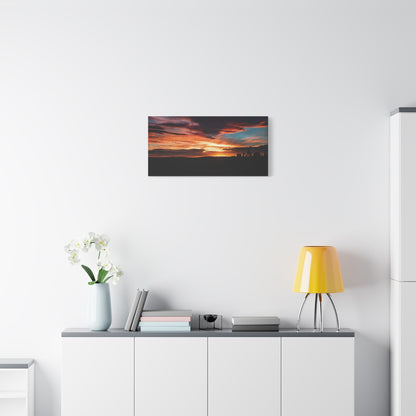 Country Sunset Matte Canvas Art