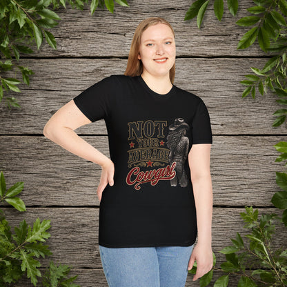 Not Average Cowgirl (Front)   Adult T-Shirt