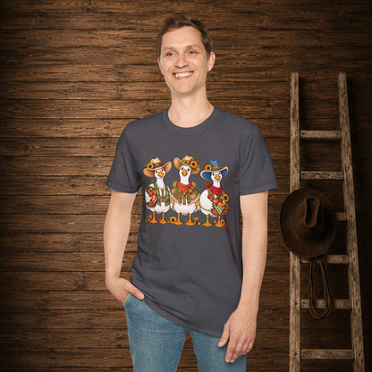 Fall Geese  Adult Size T-Shirt