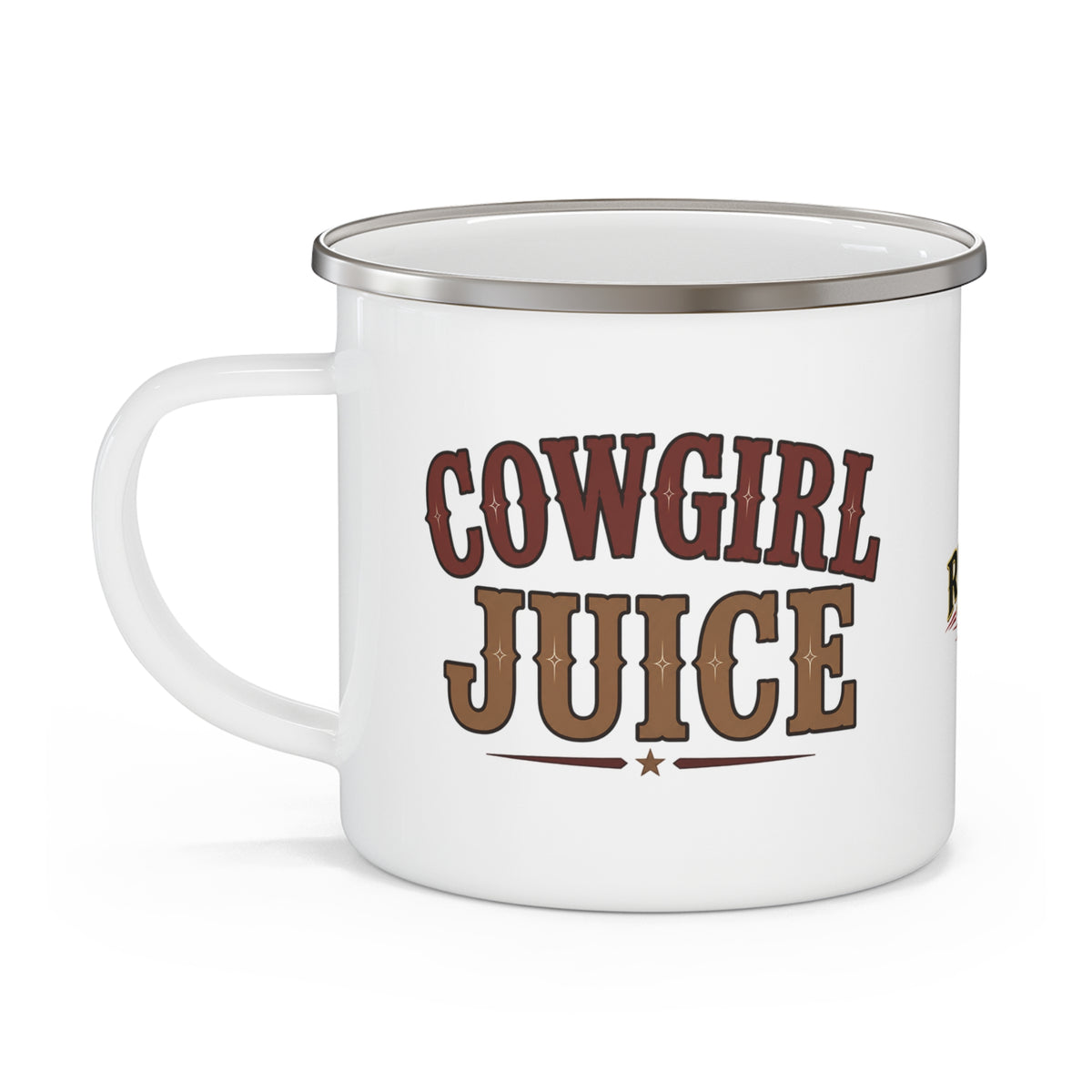 Cowgirl Juice   Enamel Camping Mug