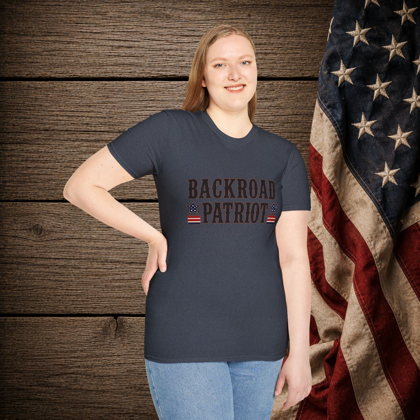 Backroad Patriot  Adult Size T-Shirt