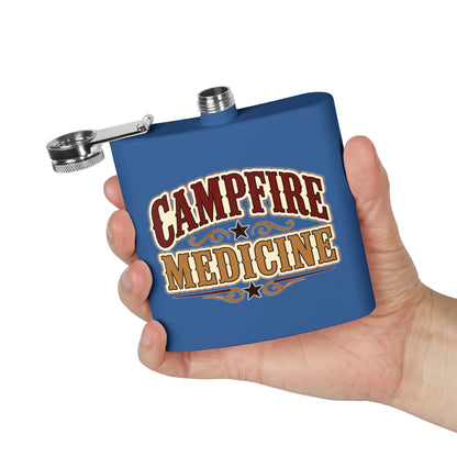 Campfire Medicine  Stainless Steel Flask, 6oz