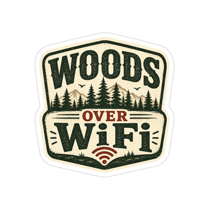 Woods Over WiFi   Transparent Outdoor Vinyl