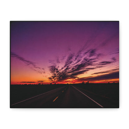 Backroad Sunset Matte Canvas