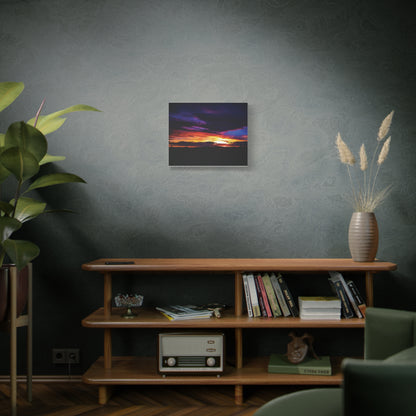 Pasture Sunset Matte Canvas Art