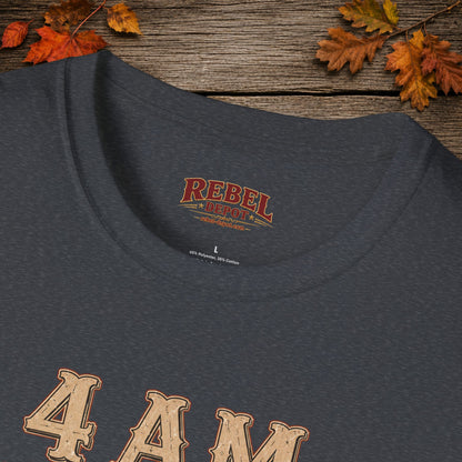 4am Deer Season  Adult Size T-Shirt