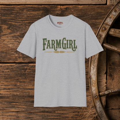 Farm Girl  Adult T-Shirt